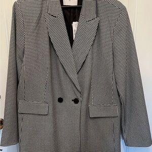 Ricki's Monochrome Houndstooth Blazer, New With Tags, XXL.